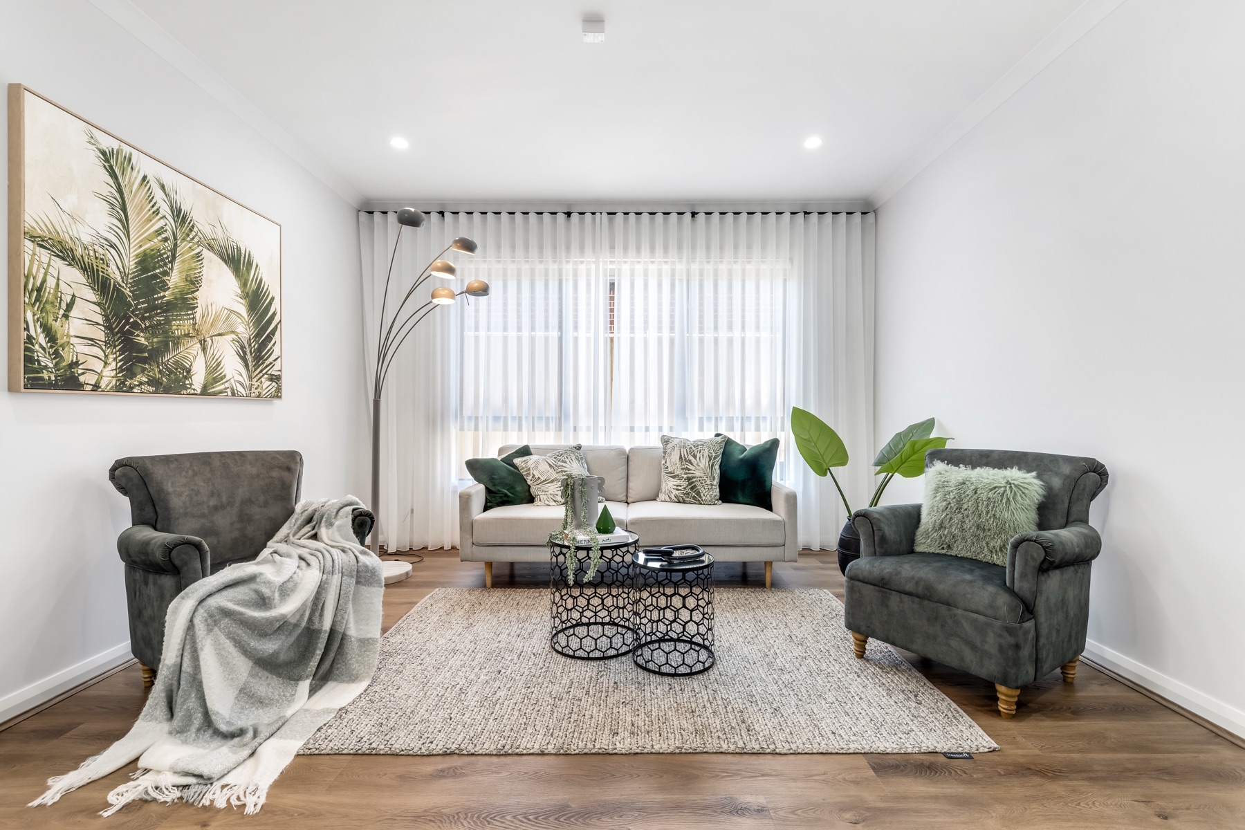 Living space interior photograph